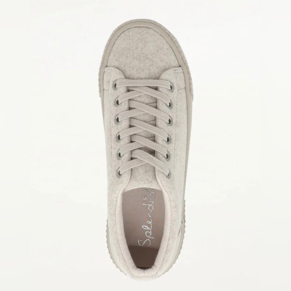 Splendid Trinity Low Top Lace Up Sneaker Shoes in Oatmeal - NWT
